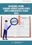 Analysis of Data Needs Survey for BPS-Statistics of Toba Regency 2022