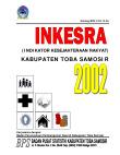 INDIKATOR KESEJAHTERAAN RAKYAT KABUPATEN TOBA SAMOSIR TAHUN 2002